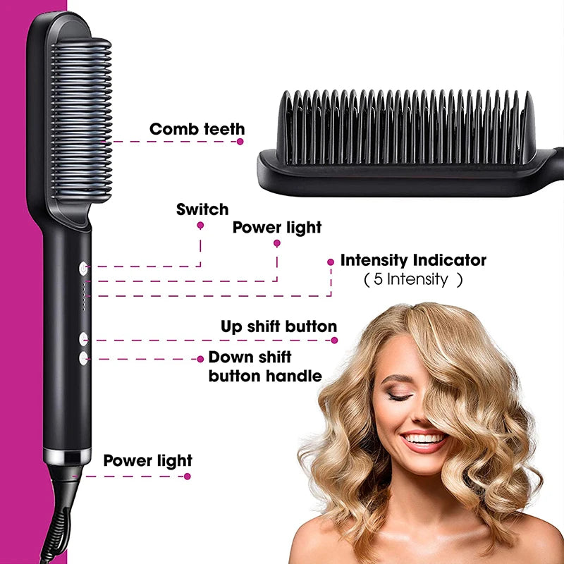 CeramicSmooth LCD Hair Brush