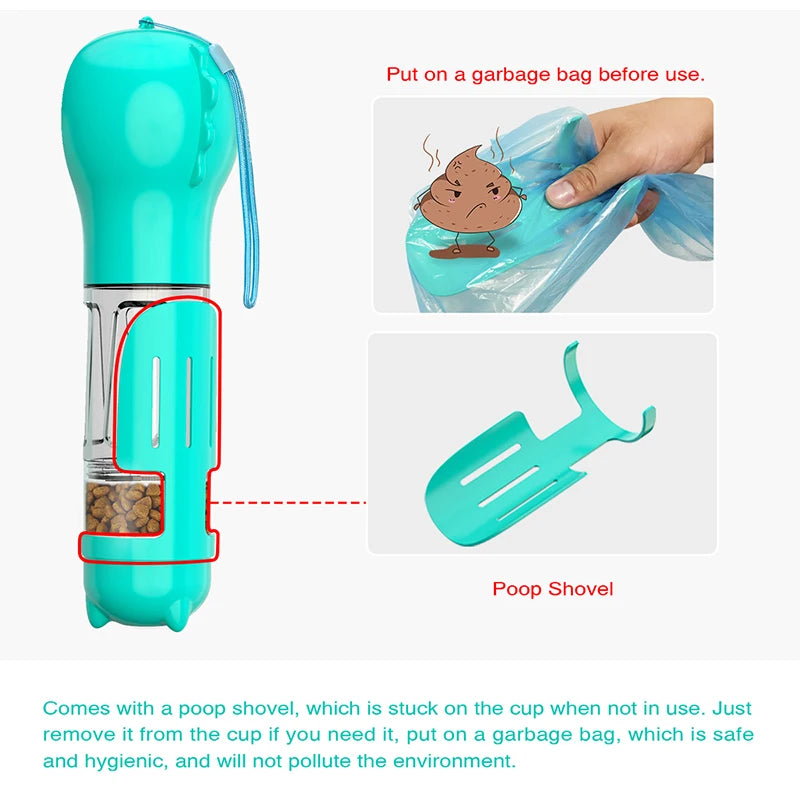 Multi-Purpose Dog Water Bottle and food