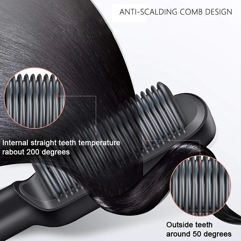 CeramicSmooth LCD Hair Brush