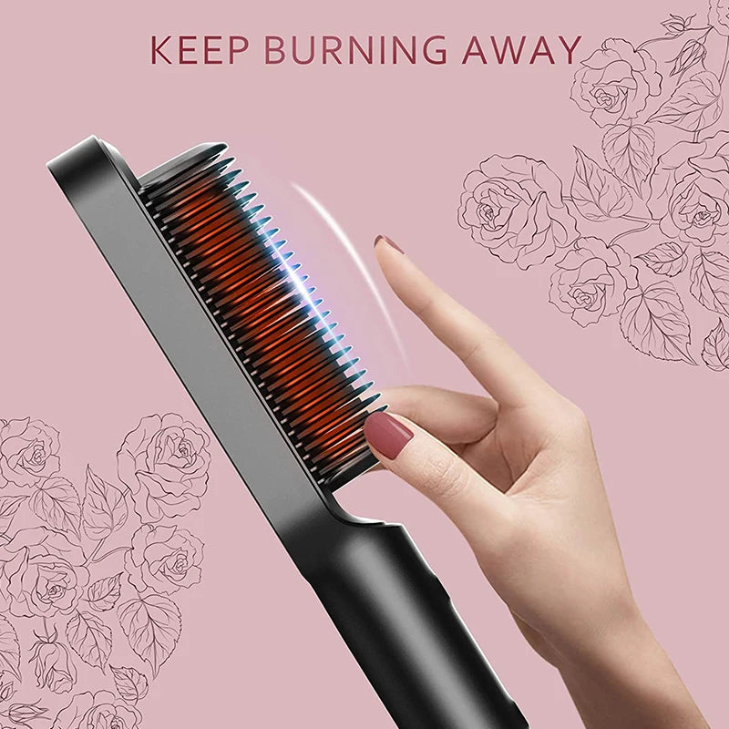 CeramicSmooth LCD Hair Brush